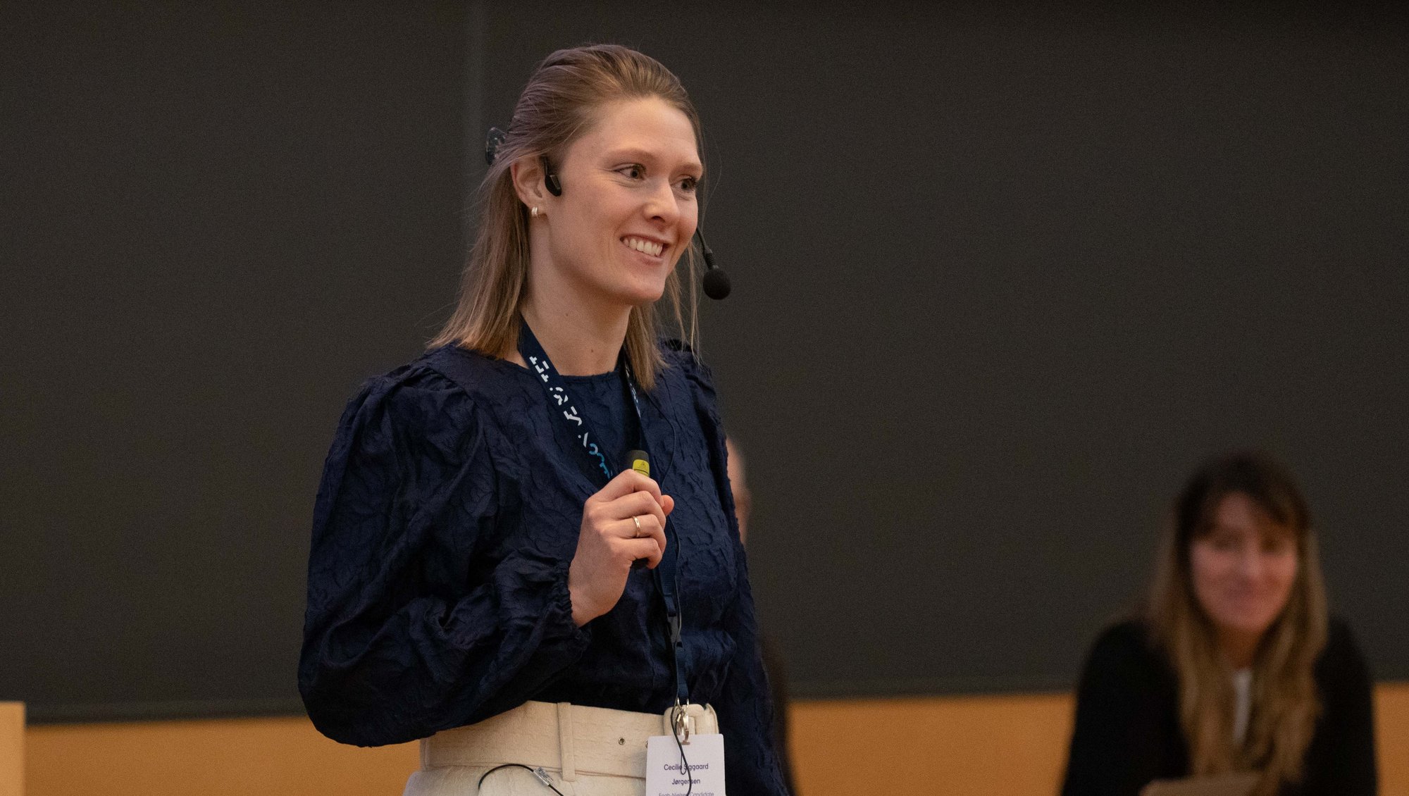 Cecilie Siggard Jørgensen of the Department of Clinical Medicine received the main Fogh-Nielsen prize of DKK 75.000. Photo: Simon Fischel, AU Health.