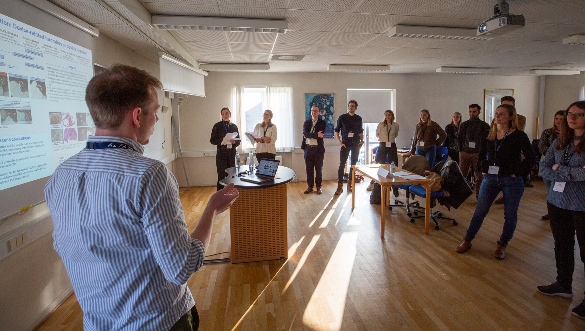 The rest of the day was spent with many poster presentations and scientific flash talks by the PhD Students at Health. Photo: Lars Kruse, AU Photo.