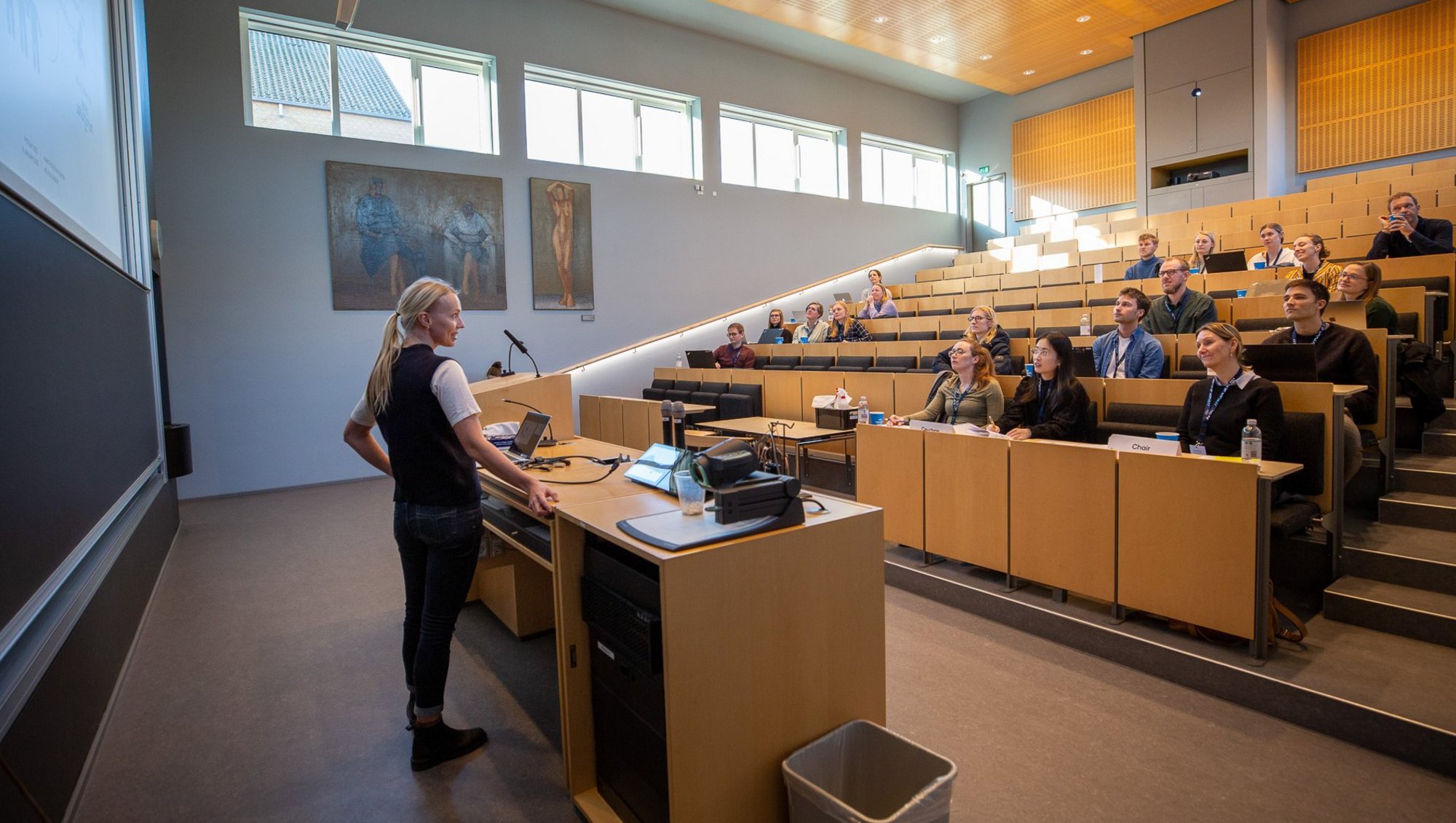 The rest of the day was spent with many poster presentations and scientific flash talks by the PhD Students at Health. Photo: Lars Kruse, AU Photo.