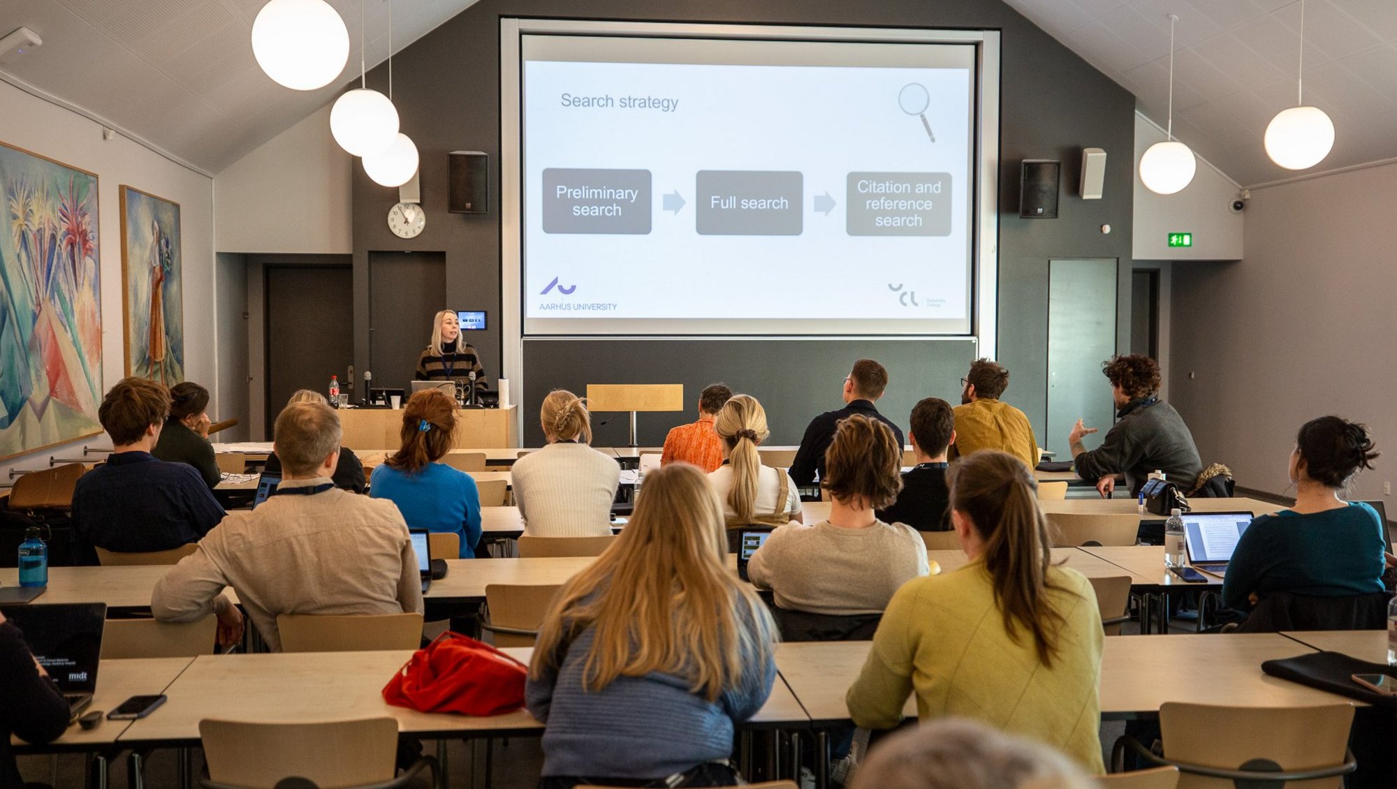 The rest of the day was spent with many poster presentations and scientific flash talks by the PhD Students at Health. Photo: Lars Kruse, AU Photo.